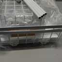 PXRACK Under Sink Organizer, Adjustable Height, 2-Pack 2 Tier Pull Out Under Cabinet Organizer, Slide Out Thickened Metal Under Sink Storage for Kitchen Bathroom Laundry Pantry Cabinet, S, White