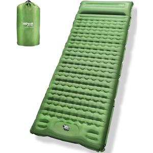 HiiPeak Sleeping Pad - Ultralight Inflatable Sleeping Mat with Built-in Foot Pump, Durable Compact Waterproof Camping Air Mattress for Camping, Backpacking, Hiking, Tent Trap Traveling (Green) HiiPeak Sleeping Pad - Ultralight Inflatable Sleeping Mat with Built-in Foot Pump, Durable Compact Waterproof Camping Air Mattress for Camping, Backpacking, Hiking, Tent Trap Traveling (Green)