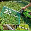 TaskStar 22" Cordless Hedge Trimmer with 2 Pack 4.0Ah Batteries, 20V Electric Handheld Shrub & Bush Trimmer, Dual-Action Blade, All-Around Safety Switch, Battery Powered Trimming Garden & Yard Tool