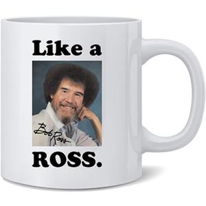 Poster Foundry Bob Ross Mug Like Ross Meme Motivational Coffee Mug 12oz