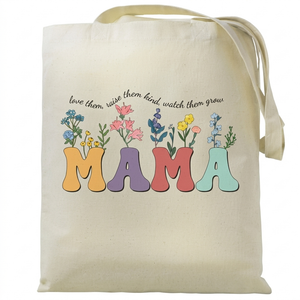 Girl Mom Tote Bag for Women - Mothers Day Gift for Mother, New Mom Bag, Lightweight Canvas Beach Bag for Travel, Birthday, Christmas, Large Reusable Shopping Bags