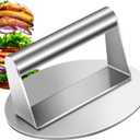 Smash Burger Press, 5.9 inch Round Hamburger Press, Upgrade Burger Press with Premium Stainless Steel Burger Smasher for Griddle Cooking