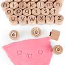 Alphabet Playdough Stamps for Kids, Lowercase Clay Letter Stamps for Toddler, Playdough Bulk Pack Classroom, Playdough Sets for Kids Ages 2-4
