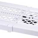 LockerMate Adjust-A-Shelf Locker Shelf, Extends to Fit Your Locker, Easy to Use, Perfect for School, Office, Gym, White