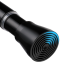 Spring Tension Curtain Rod 28 To 48 Inch Adjustable Expandable Black Tension Rod 7/8" Shower Curtain Rods No Drilling Spring Loaded Curtain Rod for Windows Bathroom Closet Kitchen Bedroom Doorway Door