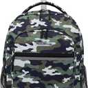 Travelers Club Rolling Backpack, Camo, 18 Inch