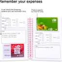 3 x Business Card Organizer Card Holder Book, Portable Credit Card Organizer, Managing All Card Holder Notebook, Cards Holder Manage and Remind Important Matters of Card, Capacity: 58 Crads (Pink 2)