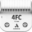 Andis 72620 CeramicEdge Carbon-Infused Steel Pet Clipper Blade, Size-4FC, 3/8-Inch Cut Length, Stainless Steel