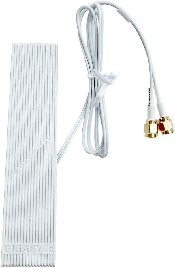 WiFi 7 Antenna Dual Band Wi Fi 6E Moving Antennas Magnetic Base RP-SMA Connector for PC Desktop Computer Motherboard Wi-Fi Wireless Network WiFi Router WiFi7 with 2.62ft Extension Cable White