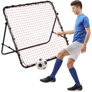4X4FT Soccer Rebounder Net-Adjustable Angle, Steel Frame
Portable Folding Rebounders for Passing & Shooting Practice, Easy Setup, Training Equipment for Teens & Adults