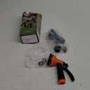 Garden Hose Nozzle Sprayer: 2 Pack 10 Watering Patterns Spray Nozzles Heavy Duty Hose Head Hose Attachment (BlueOrange)