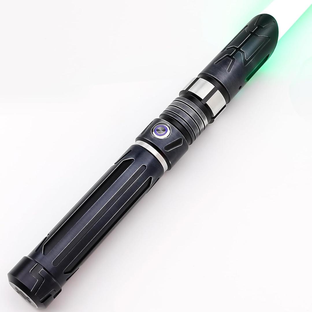 Lightsaber Dueling Light Saber with 12 RGB Colors 16 Sound Fonts and Motion Control, Force FX Lightsabers with Retro Weathered Handle and Replaceable Blade, Light Sabers for Adults, Kids
