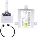 HID Headlight Ballast W/Igniter & D3S Bulb 2011 2012 2013 2014 2015 2016 2017 2018 2019 2020 for Chrysler 300 3.6L 5.7L 6.4L BAM92-143700 68170821AA W003T21971 Xenon Ballast Control Module