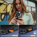 for iPhone 16 Pro Max Case Waterproof, Built-in Privacy Screen & HD Screen Double Front Frame [IP68 Underwater] Shockproof Dustproof Full Body Protection iPhone 16 Pro Max Phone Case (Black)