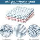 Nialnant 8 Pcs Kitchen Dish Rags,100% Cotton Soft Absorbent Quick Drying Dish Cloths for Kitchen,Washing Dishes,Cleaning rags-11 x 11In (Red+orange+teal+dark Green)