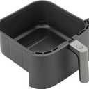 COSORI Turboblaze 6Qt Air Fryer Original Basket, Replacement Accessories for CAF-DC601-KUS Air Fryer, Non-Stick, Dishwasher-Safe, CRP-DC601RB-KUS, Dark Grey