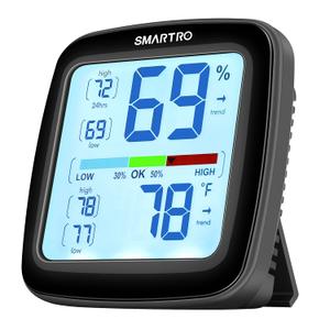 SMARTRO SC42 Professional Digital Hygrometer Indoor Thermometer Room Humidity Gauge Pro Accuracy Calibration