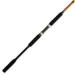 Ugly Stik Bigwater Spinning Fishing Rod, Black/ Red/ Yellow, 8' - Medium - 12-20lb - 2pc, New Model