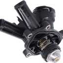 MOTOKU Engine Coolant Thermostat Assembly w/housing Gasket for Mercedes-Benz C250 SLK250 2012-2015
