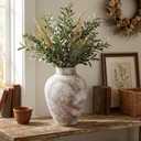 11.8" Vintage Farmhouse Ceramic Vase, Table Decor Living Room & Party Decor