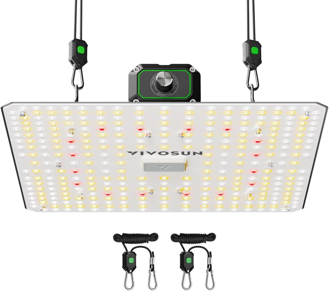 VIVOSUN LumaLight 100W LED Grow Light, Full Spectrum Plant Light, Smart Dimmable & High PPFD for Indoor Plants Seedling Vegetables Bloom, Fits 22/24 Grow Tents
