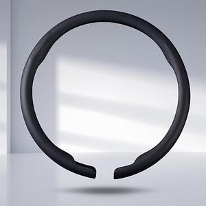 Steering Wheel Cover Thin Car Steering Wheel Accessories Universal Snap On Protector, Black