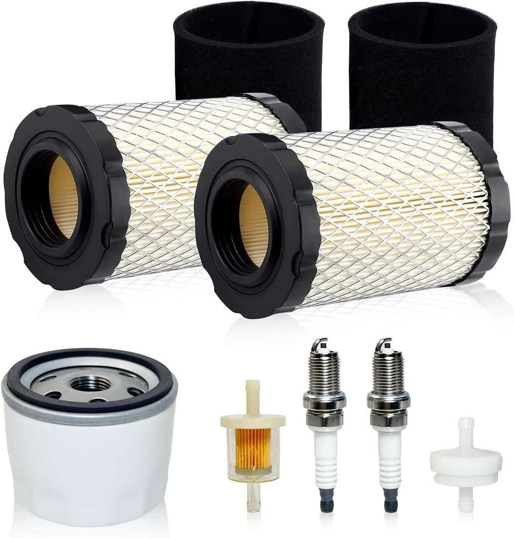 Air & Oil Filter Tune Up Kit for Husqvarna YTH22V46 YTH18542 YTH24V48 YTA18542 YTA22V46 YTA24V48 YTH2348 YTH24V54 Z246 Z254 Lawn Mower, 17.5hp 19.5hp 20hp 21hp Engine.