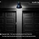 SUNLONG Solar Spotlights Outdoor Waterproof Bright Solar Wall Light Led Security Flood Light Solar Powered for Flag Patio Front Door Driveways-Automatically Activates at Dusk to Dawn (White)