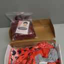 Girl Rise of Red Costume 8 Pcs Princess Red Jumpsuit Full Sets Halloween Copslay Party Dress up for Kids 4-12 Years