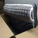 Orthopedic Dog Bed Large Sized Dog with Pillow 36''X24'', Waterproof Soft Comfortable Egg Crate Foam Pet Crate Beds Mat with Removable Washable Cover and Non-Slip Bottom, Grey