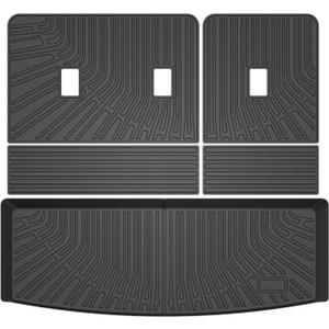 Cartist Trunk Mat & Backrest Mat Fits for Ford Expedition/Lincoln Navigator (7/8 Seats) 2018-2024 All Weather Rear Cargo mat for 18-24 Expedition/Navigator Accessories (Not for Max or L Models)