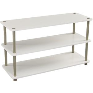 ClosetMaid 3-Tier Shelf Organizer Unit for Shoes, Accessories, Hats, Purses, Bags, in Entryway or Closet, Wood Shelves with Metal Frame, White