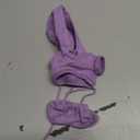 niannyyhouse 20cm Plush Doll Clothes Elastic Solid Sportswear Suits Hoodie Pants Soft Stuffed Plush Toy Dress Up Accessories (Purple, 20cm)