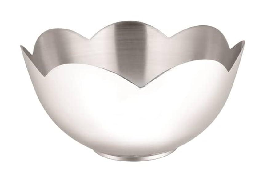 Stainless Steel Fruit Basket Lotus Food Containers Vegetable Storage Kitchenware Decorative Bowls for Contemporary Decor and Centerpieces (Silver)