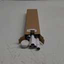 Ausemku Shower Curtain Rod - 32-92 Inch Rustproof Tension Rod, Non-Slip Spring Design, No Drilling Adjustable Curtain Rod for Bathroom, Kitchen, and ClosetWhite