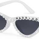 WantGor Cat Eye Sunglasses for Women, Bachelorette Party Bride to Be Gifts Bride Sun Glasses Bridal Engagement Decorations, Pack of 4
