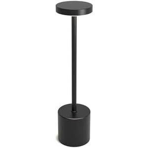 Mikasa 13.3 Inch Rechargeable LED Lamp - Portable Touch Control Desk Lamp with 3 Color Temperatures, Stepless Dimming, 5000mAh Battery, 30 Hour Runtime, USB-C Charging - Black Stick Design