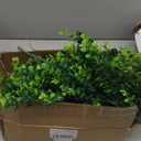 ColoPlay 20 Bundles Artificial Greenery Boxwood Plants, Fake Plant for Garden Porch, Window Box, Home Wedding, Farmhouse, and Indoor Outdoor Decoration