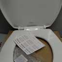 Mayfair Caswell Modern Slow Close Toilet Seat, Durable Plastic Seat, Made in USA, Round, White