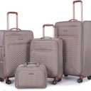 Travelhouse Softside 3 Piece Luggage Sets, 4 Piece Expandable Soft Sided Suitcase with Spinner Wheels, Lightweight Travel Set with Underseat Duffel Bag (16/20/24/28)