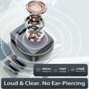 Bluetooth Voice Amplifier with Wireless Magnetic Lapel Microphone, Teacher Microphone for Classroom, Portable Voice Amplifier for Elderly, Speech, Yoga (Black)