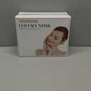 LED Face Mask Light Therapy, Red Light Therapy Mask with 7 Colors, 850nm Infrared & Red Light Therapy for Face, Portable Anti-Aging Skin Rejuvenation Tool with Timer for Home Use (White)