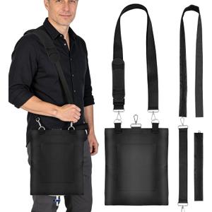 Catheter Bag Holder, Urine Drainage Bag Holder, Zipper Pipe Sleeve & Adjustable Strap, for Urostomy Privacy & Dignity, Straps for Wheelchair, Walker & Bed, Men & Women (Black)