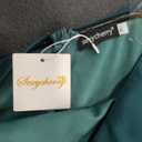 Dresses for Women Elegant Long Sleeves Ruffles Pencil Knee Length Split Business Dress with Belt Zipper XL