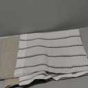 jinchan Nautical Valance Striped Linen Curtain 16 Inch Farmhouse Room Darkening Kitchen Valance for Living Room Window Double Layer Blackout Window Pinstripe 1 Panel Black on White (50"W x 18"L (Pack of 1), Nautical Striped Black on White)