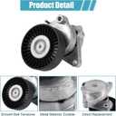 X AUTOHAUX Serpentine Drive Belt Tensioner Pulley and Idler Pulley Belt Assembly for Mercedes-Benz C240 C320 CL500 CLK320 E320 E500 ML500 S350 SL55 for AMG AC Belt Tension Idler Pulley