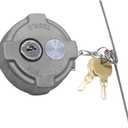 Fokes Locking Diesel Fuel Cap 2 3/8" Compatible with Freightliner M2 Small Semi Box Trucks Fuel Tank, Semi Truck Tank Locking Gas Cap Replace FTA-C-13