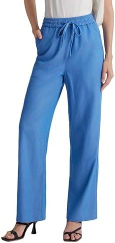 SheDenim Womens Wide Leg High Rise Jeans Elastic Waist with Drawstring(29/31) M