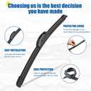 18"+18" Windshield Wipers With 13" Rear Wiper Blade Sets Automotive Replacement for Ford Explorer 1995-2001,Easy For Installation (Pack of 3)