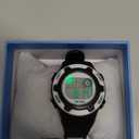 DTKID Digital Kids Watch 30 M Waterproof, 7 Color Lights Time Teaching Watch Easy to Read for Girls Boys 5-16 (Black-White)